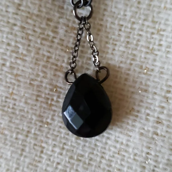 Black Stone Necklace - Picture 3 of 6
